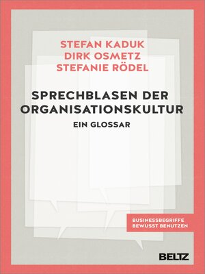 cover image of Sprechblasen der Organisationskultur